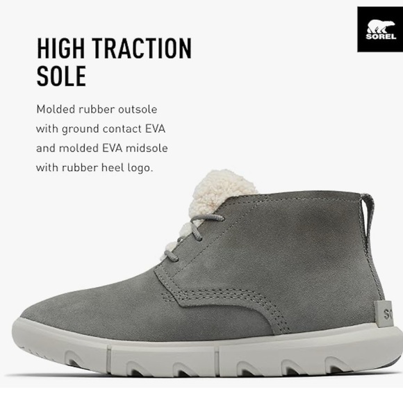 Sorel Explorer Next Drift Boots for Ladies Gray - size 9.5 - Picture 4 of 9